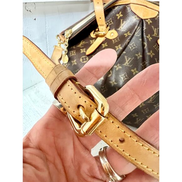 Louis Vuitton Monogram Palermo GM Coated Canvas Shoulder Tote Handbag Brown - Picture 10 of 16